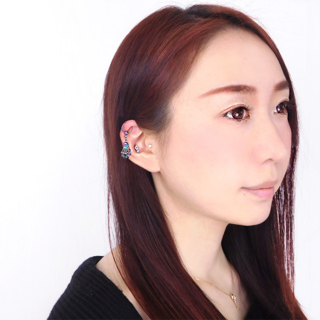 1,000円ポッキリSALE ボディピアス ワンタッチで装着 ネオゴースト