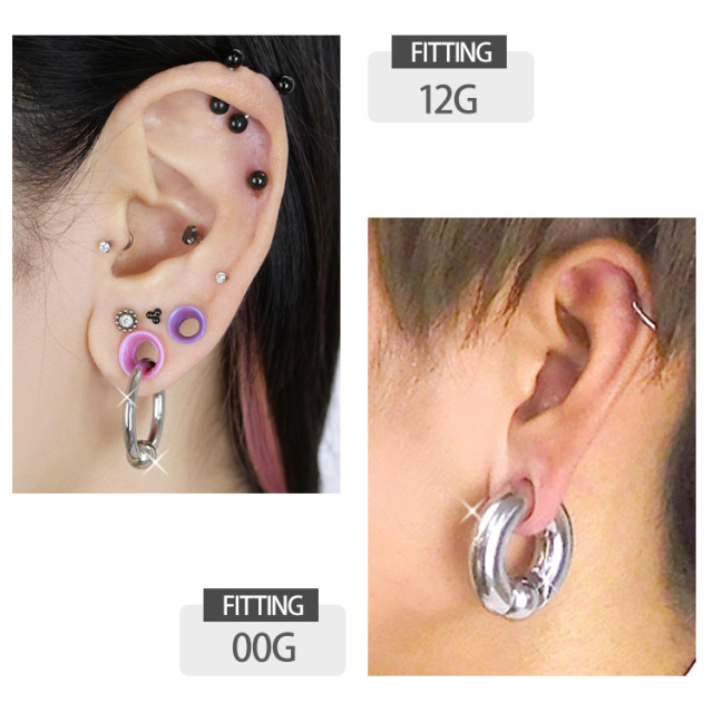 ボディピアス 8Gのボールクロージャーリング キャプティブビーズ