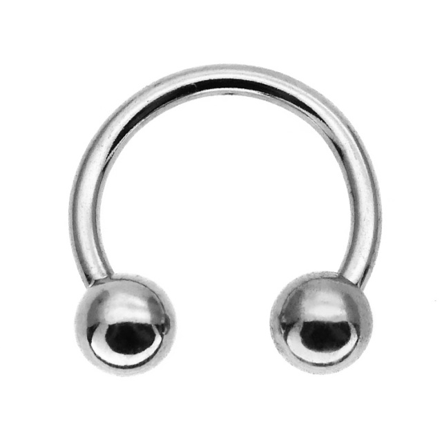 サーキュラーバーベル ホワイトゴールド スミネコ ボディピアス サーキュラーバーベル/18G・16G・14G ボディー