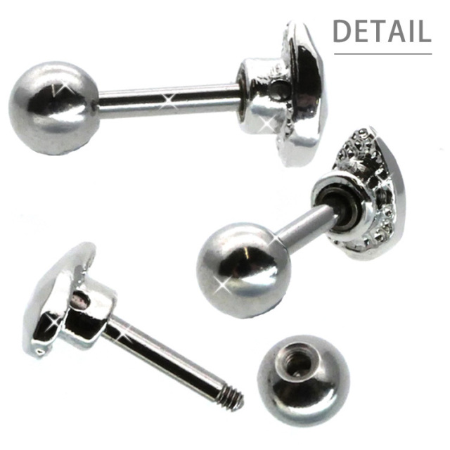 ボディピアス [Soeur de Nana] しずく型バーベル/16G ストレート