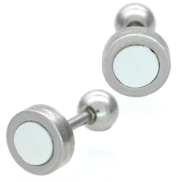 162P∞【フォロー割】ターコイズピアス　9mm　S925　プラチナコート ピアス K10ホワイトゴールド ターコイズ(12月誕生石)(3mm