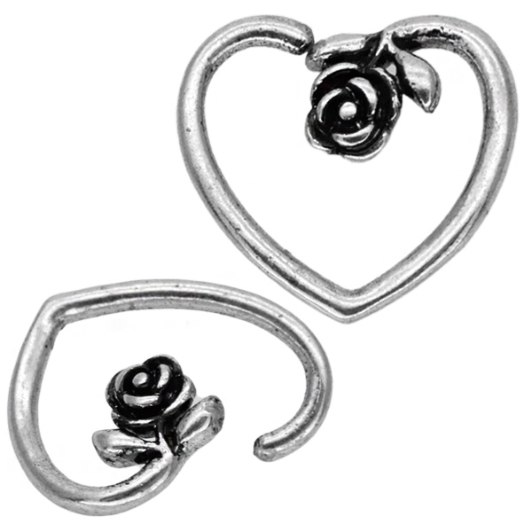 ボディピアス [Soeur de Nana] ひねって装着 バラの花モチーフのアニー