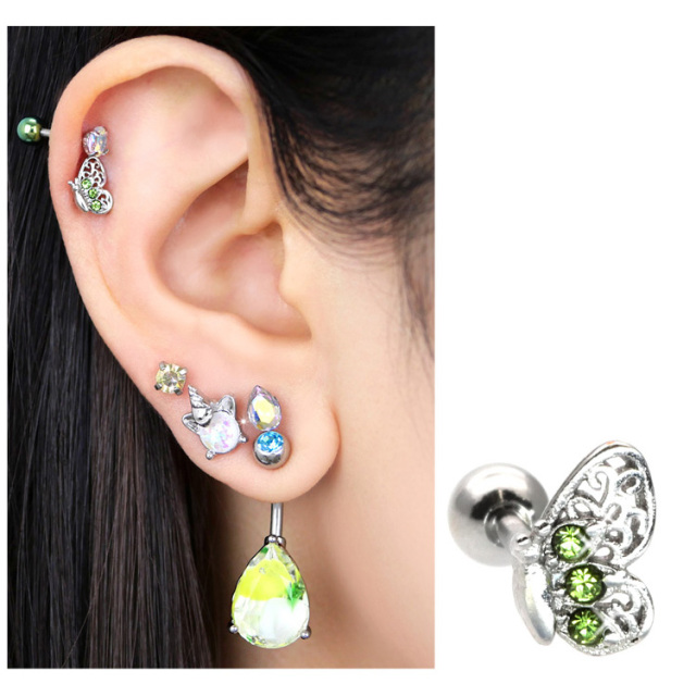 シェイスビー shaesby 瑞々しい ペリドット ピアス
