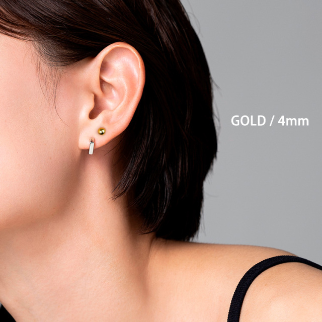 ピアス 20G 18G 16G 14G つけっぱなしにおすすめ 丸玉ボールカチッと 