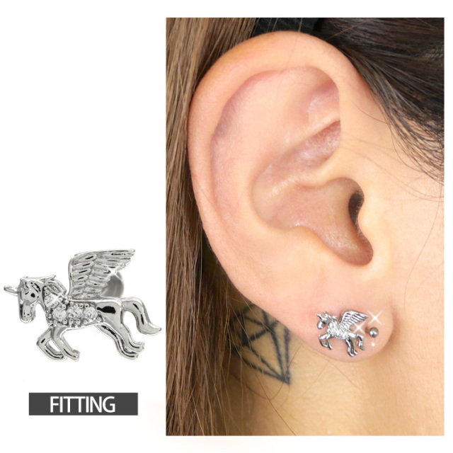 sretsis ユニコーン ピアス スレトシス ボディピアス ユニコーンラブレット/16G ボディーピアス 軟骨ピアス