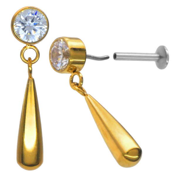 本格派ま！ ピアス ティアドロップ つけっぱなしにおすすめ 16G 18G 20G ピアス
