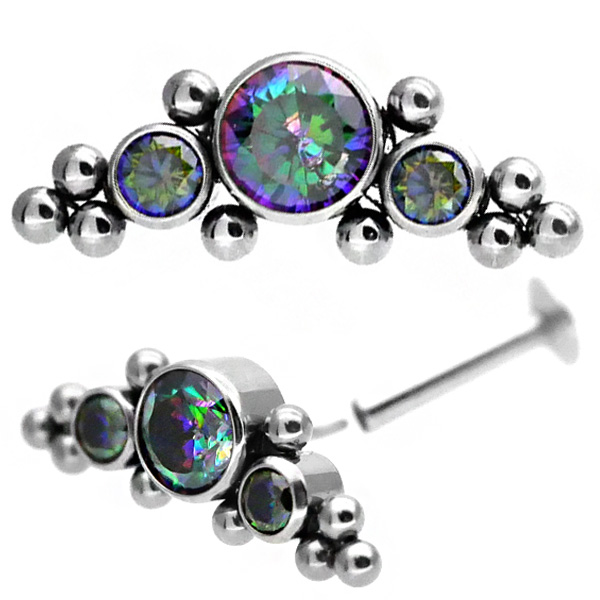 ピアス 20G 18G 16G つけっぱなしにおすすめ ジュエル＆ボール