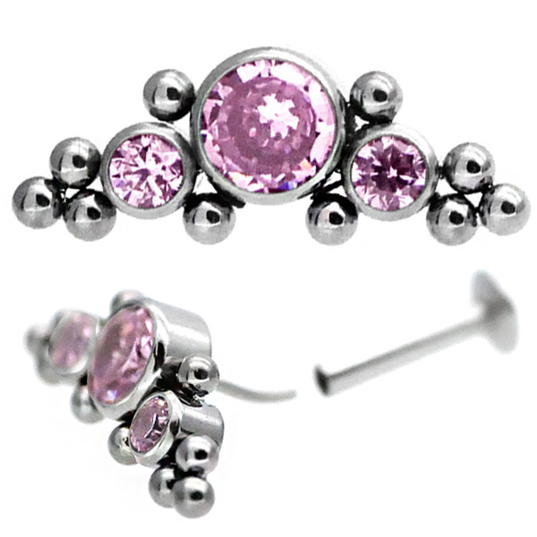 ピアス 20G 18G 16G つけっぱなしにおすすめ ジュエル＆ボール