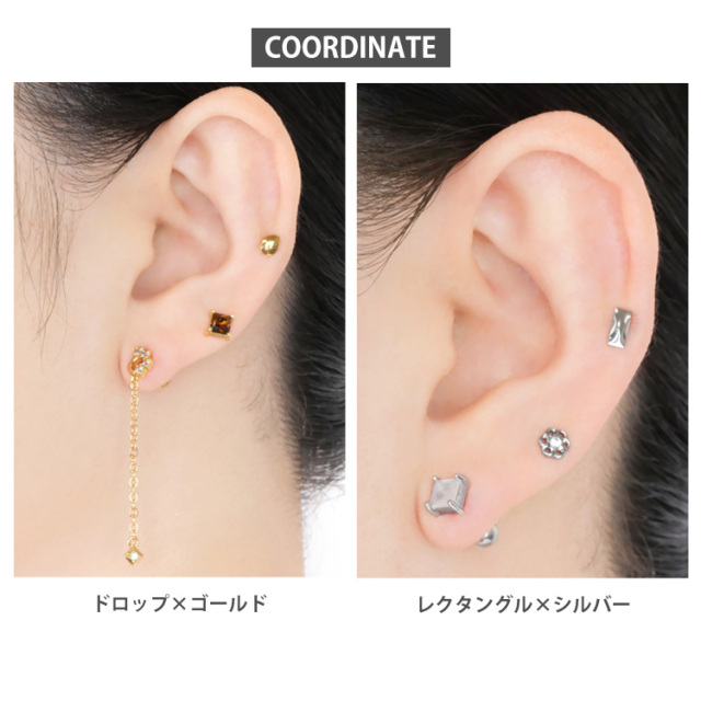 ピアス 20G 18G 16G つけっぱなしにおすすめ ミニモチーフプッシュピン