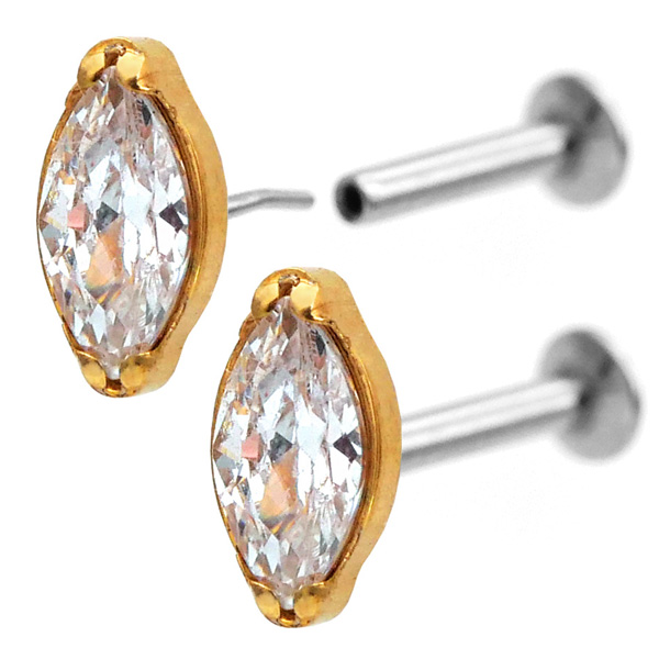 ピアス 20G 18G 16G つけっぱなしにおすすめ マーキーズジュエル