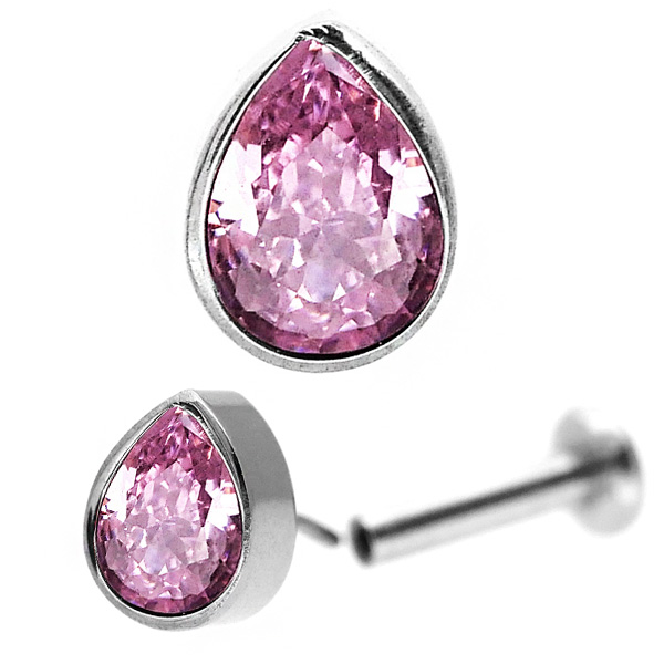 ピアス 20G 18G 16G つけっぱなしにおすすめ ティアドロップ