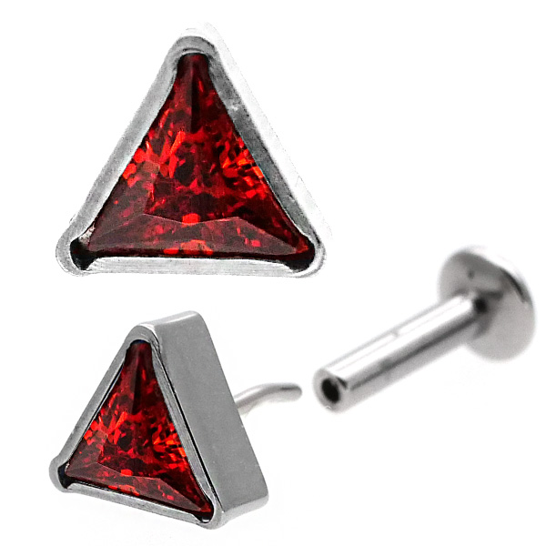 ピアス 20G 18G 16G つけっぱなしにおすすめ トライアングルジュエル