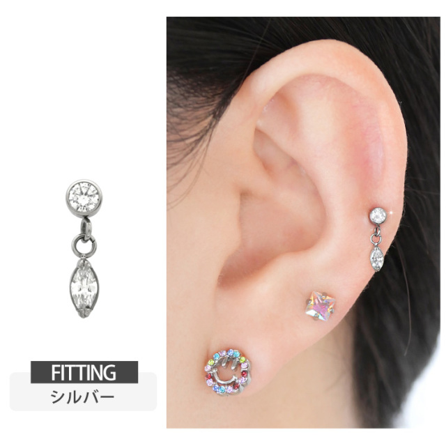 ピアス 20G 18G 16G つけっぱなしにおすすめ マーキーズジュエル