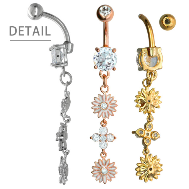 ★daisy★❤️ 14kgf ピアス デイジーのピアス or イヤリング / Daisy Pierced or Clip-On Ea