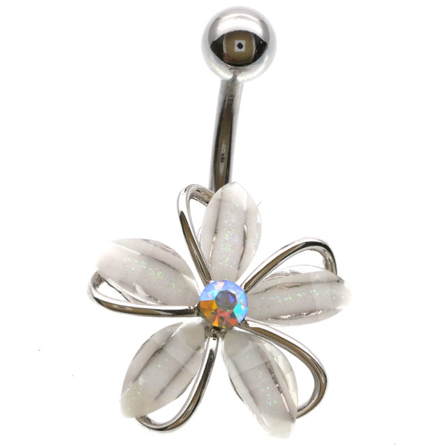 お花モチーフのフェミニングリッターフラワーネイブル