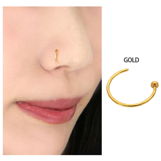 ボディピアス ノストリルリング/20G・18G ボディーピアス 鼻ピアス