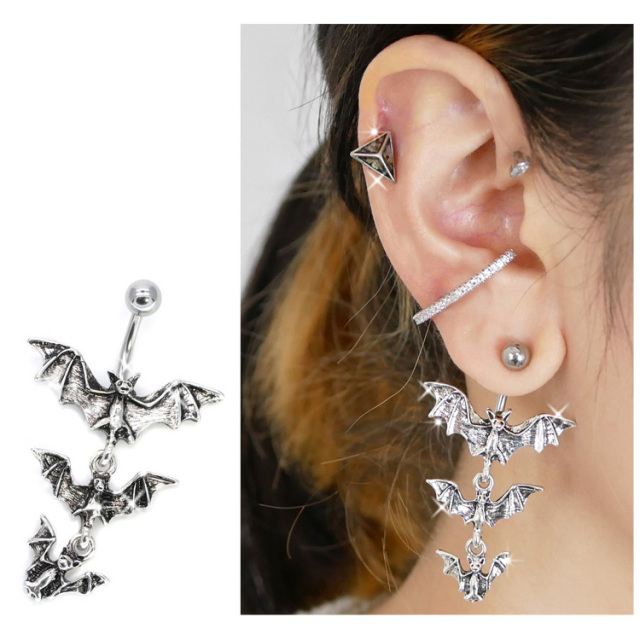ボディピアス ゴシックバンパイアネイブル/14G へそピアス ボディーピアス