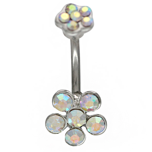 ボディピアス へそピアス[Soeur de Nana] お花モチーフのラウンド 