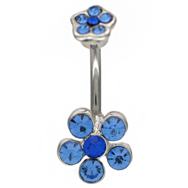 ボディピアス へそピアス[Soeur de Nana] お花モチーフのラウンド