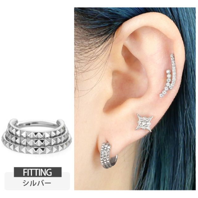 ベビたん専用 ピアス カラージュエル蜷局ヘビピアス｜ボディピアス凛【公式】