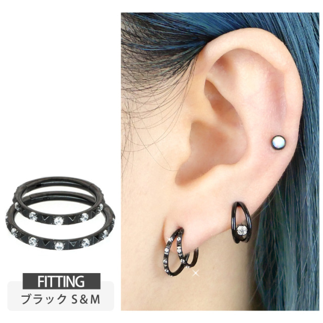 ベビたん専用 ピアス カラージュエル蜷局ヘビピアス｜ボディピアス凛【公式】