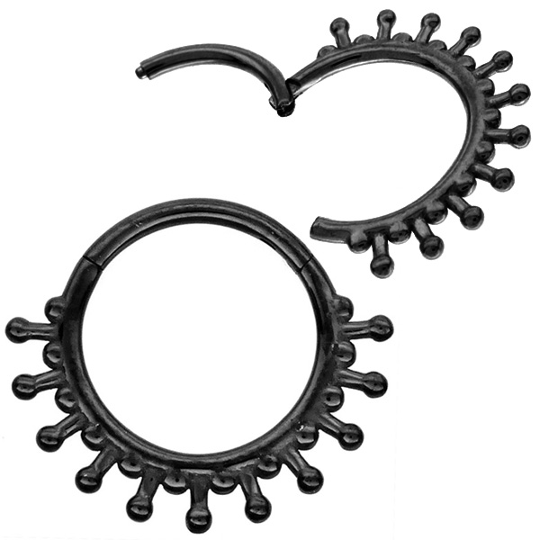 ボディピアス ワンタッチで装着 ラディエーションドロップリング 16G