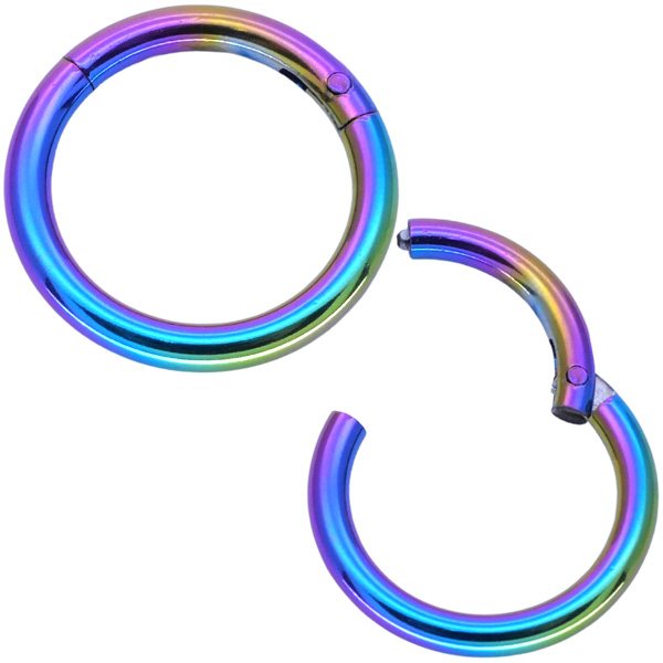 ボディピアス ワンタッチで装着 ネオセグメントリング/12G ボディー