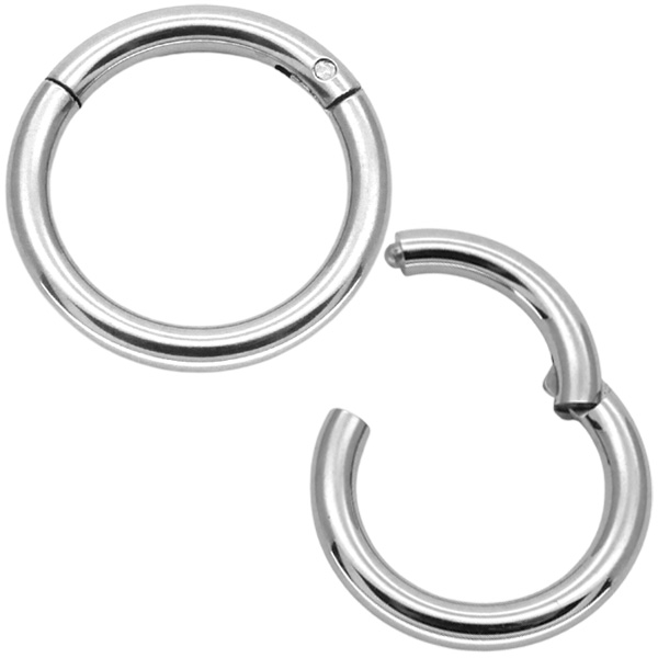 ボディピアス ワンタッチで装着 ネオセグメントリング/12G ボディー