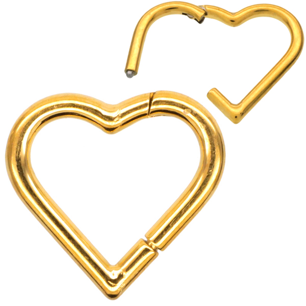 ボディピアス ワンタッチで装着 ネオシンプルシェイプセグメントリング