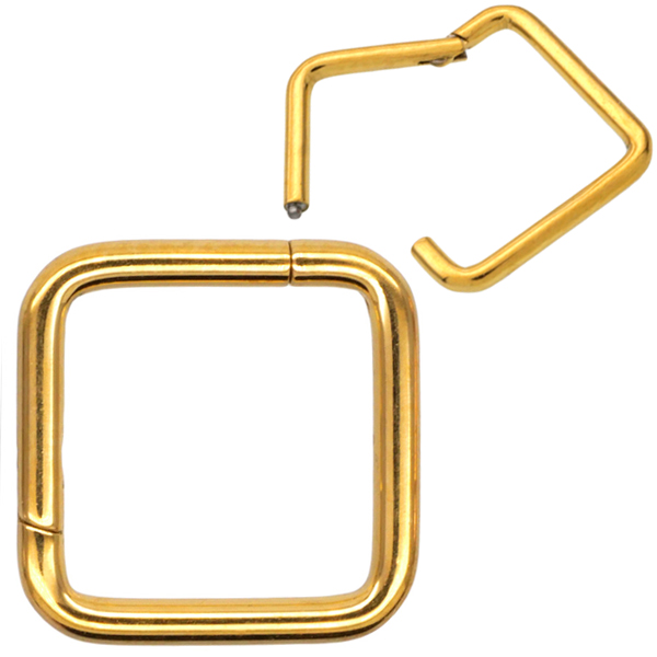 ボディピアス ワンタッチで装着 ネオシンプルシェイプセグメントリング