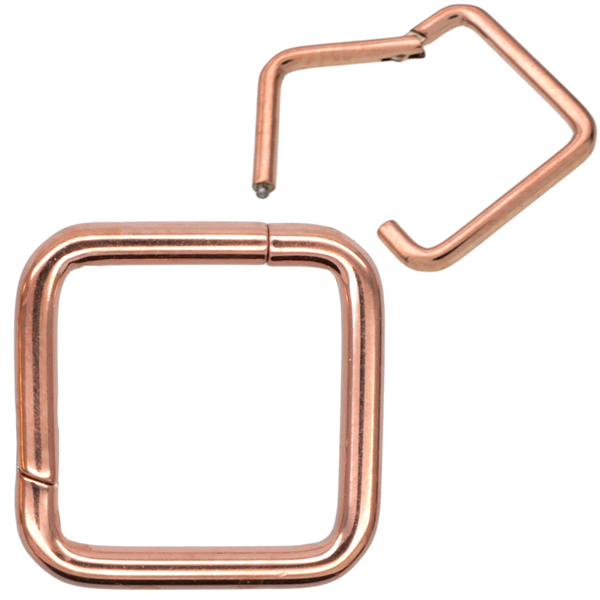 ボディピアス ワンタッチで装着 ネオシンプルシェイプセグメントリング