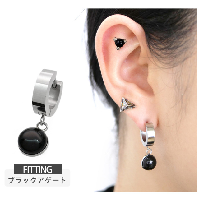 ボディピアス ラウンドストーンジュエルリング/20G ボディーピアス