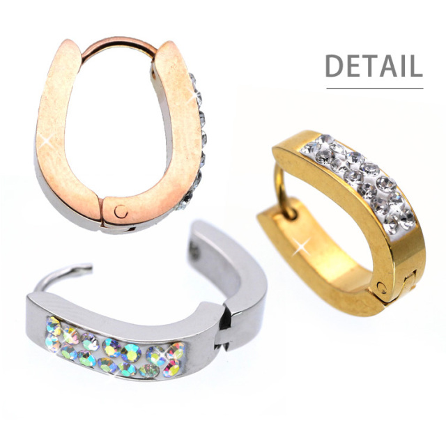 ボディピアス フロントジュエルオーバルフープリング/20G