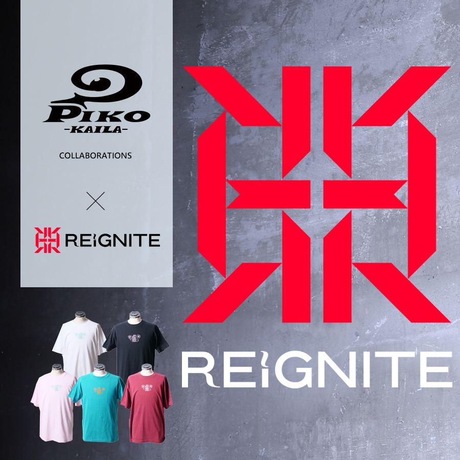 REIGNITE×PIKO KAILA コラボ半袖Tシャツ