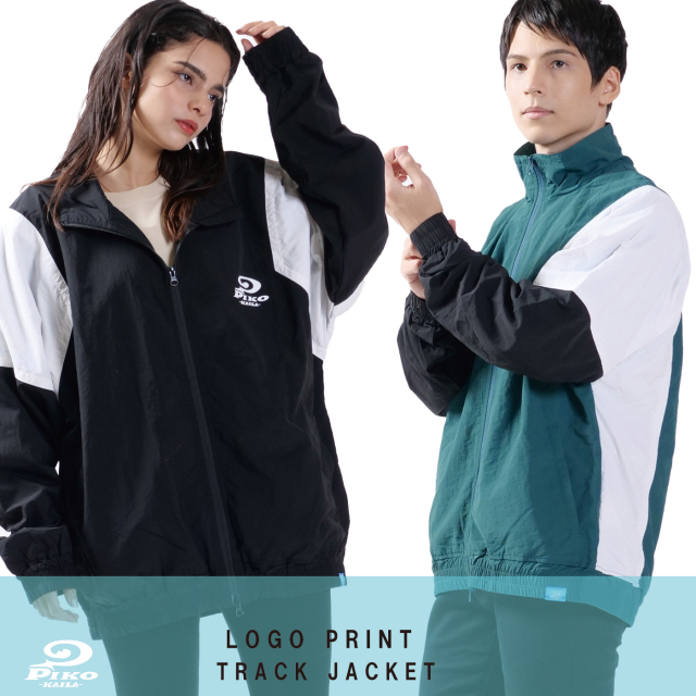 ロゴプリントトラックジャケット◇