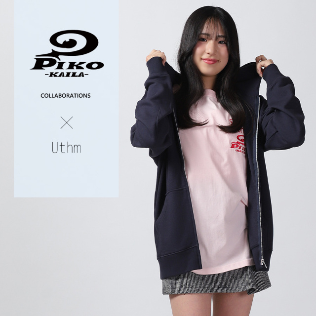 Uthm×PIKO KAILAコラボZIPパーカー