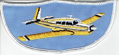 セスナ(黄色）ワッペン