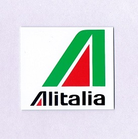 正方形ステッカー Alitalia