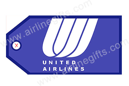 ラゲッジタグ -  United Airlines (Blue Tulip)