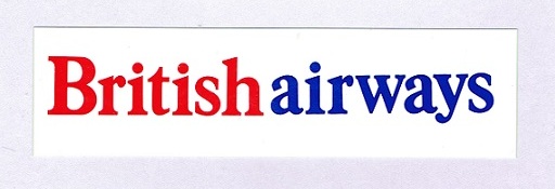 エアライン角ステッカー(小)British