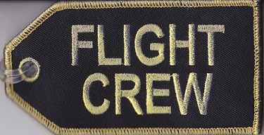 ラゲッジタグ FLIGHT CREW(GOLD)