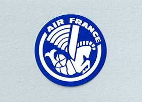 エアライン丸ステッカー(小)AIR FRANCE