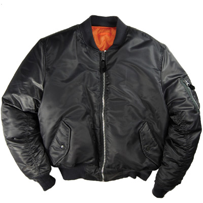 MA-1 Flight Jacket(ブラック：Ｍサイズ)