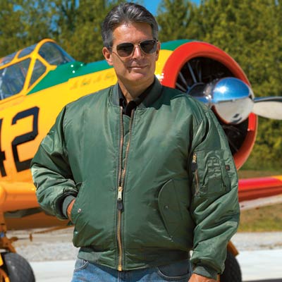 MA-1 Flight Jacket(グリーン：Sサイズ） パイロットハウス
