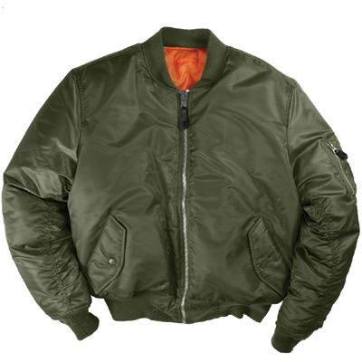 MA-1 Flight Jacket グリーン(３Ｌ(XXL)サイズ）