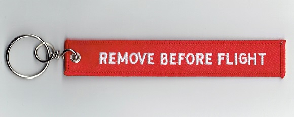 Remove Before Flight Key Chain
