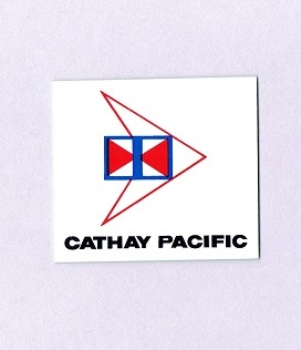 正方形ステッカー CATHAY PACIFIC