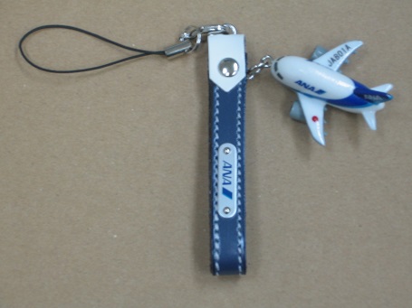 本革ANAカラフルストラップ（ピンク）