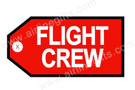 ラゲッジタグ FLIGHT CREW (RED)