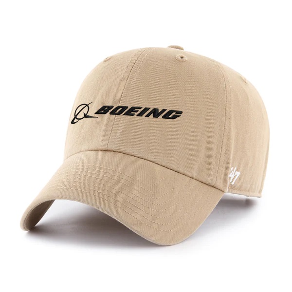 47 Boeing Signature Logo Clean Up Hat (カーキ)